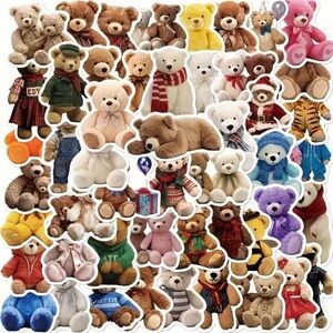 50pcs bear stickers